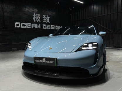 Porsche Taycan Ocean Design OD Style Dry Carbon Parts - styling view