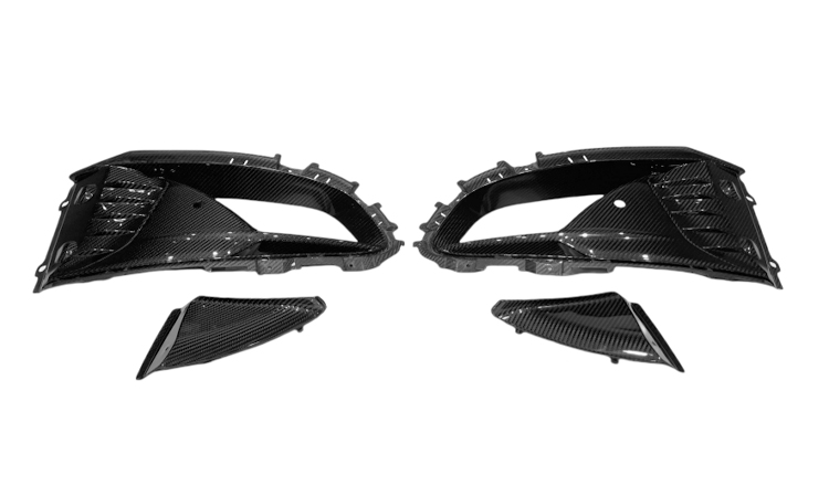 Lotus Emira Ocean Design Style Dry Carbon Parts - styling reference for Front Bumper Vent