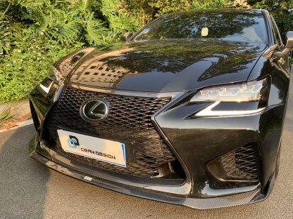 Lexus GS F/GS200/GS300 TOM'S Style Carbon Parts - styling reference for Front Lip