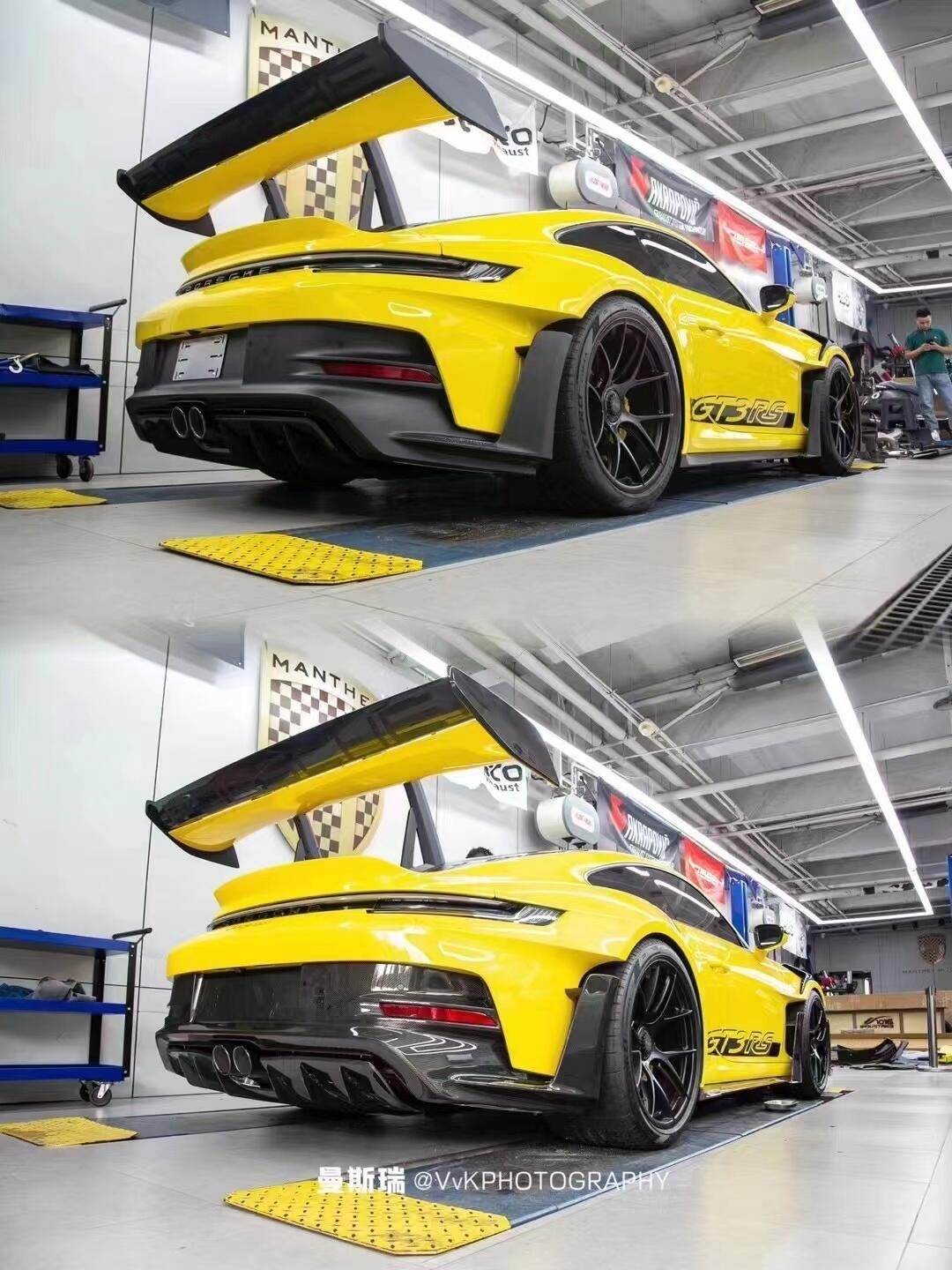 Porsche 992 GT3 RS OEM Style Dry Carbon Parts - styling view