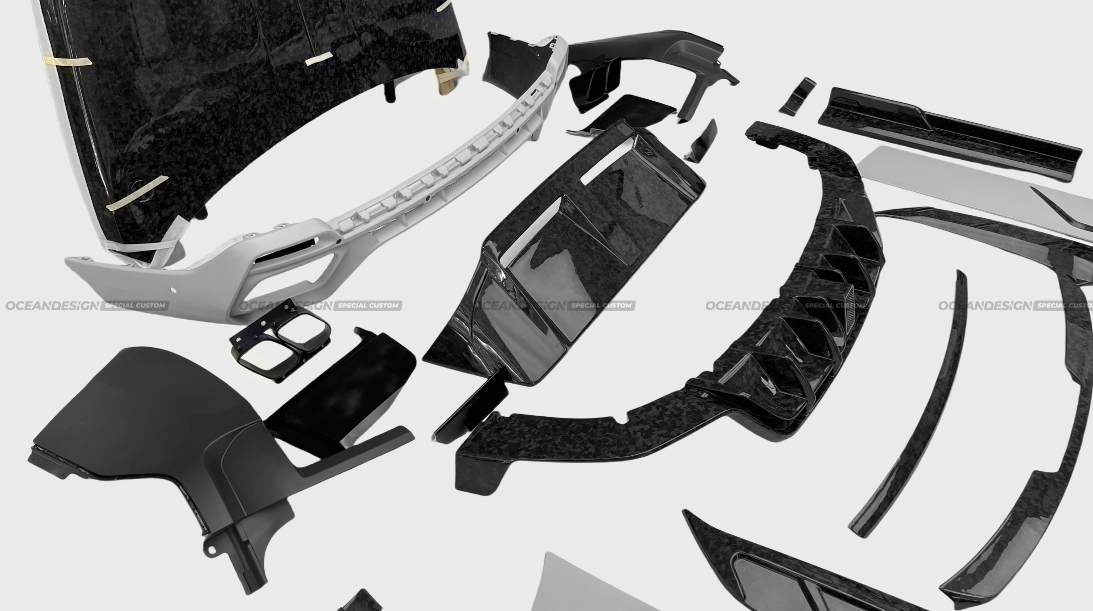 Rolls-Royce Cullinan MSY Style Dry Carbon Body Kit Configurations - styling view