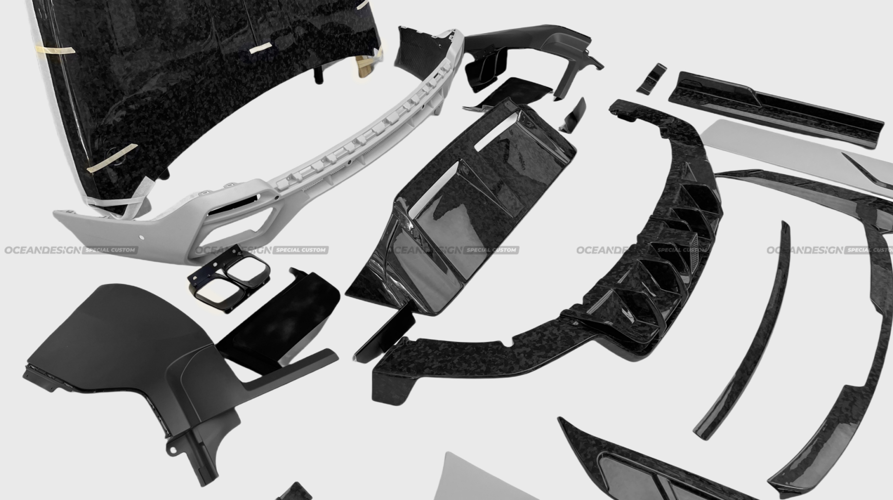 Rolls-Royce Cullinan MSY Style Dry Carbon Body Kit Configurations - styling view
