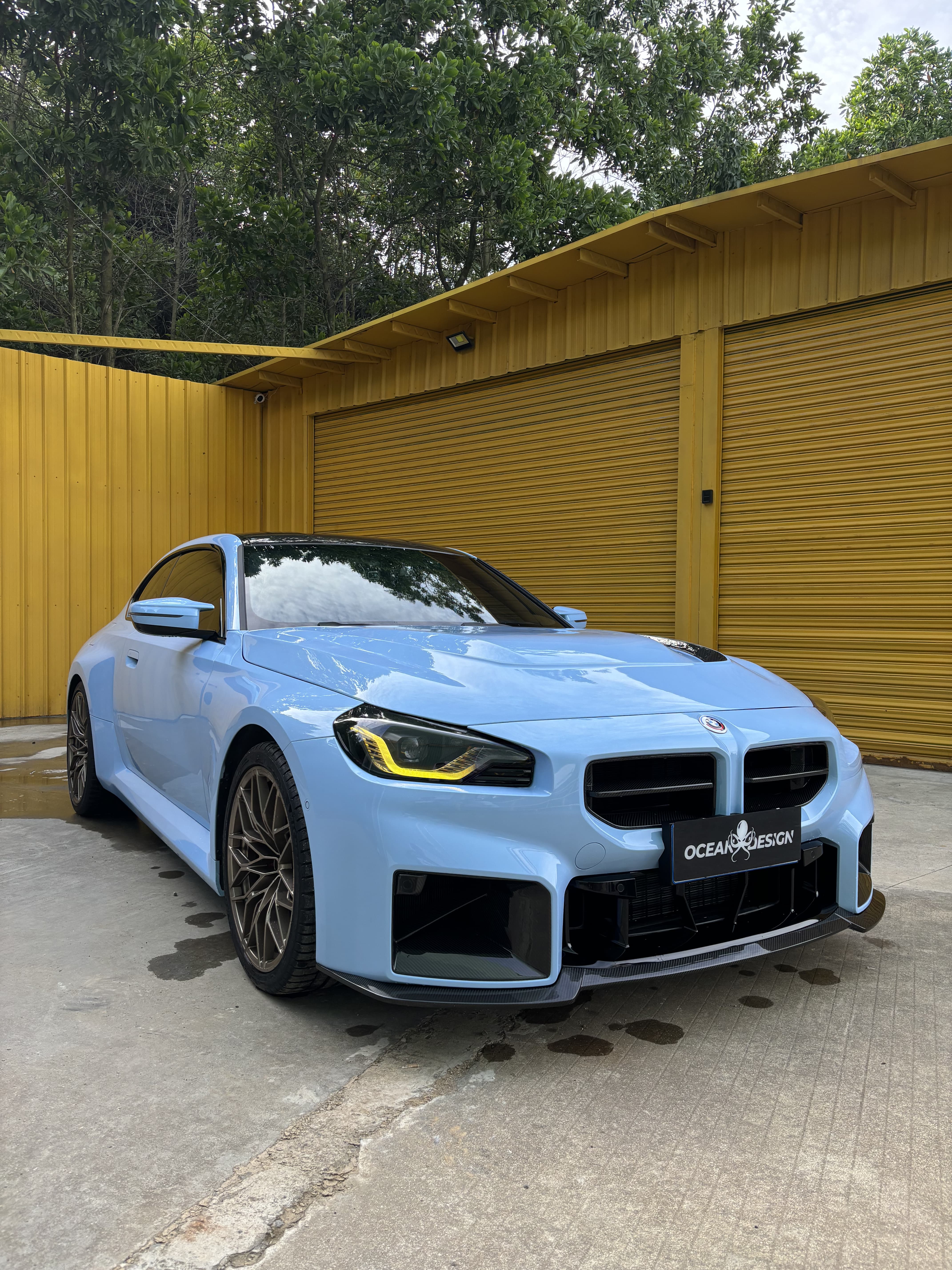 BMW G87 M2 AP Style Dry Carbon Parts - styling view