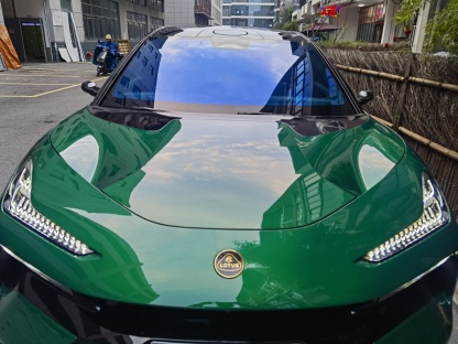 Lotus Emira/Eletre/Emeya Marble-Pattern Dry Carbon Badges - styling view