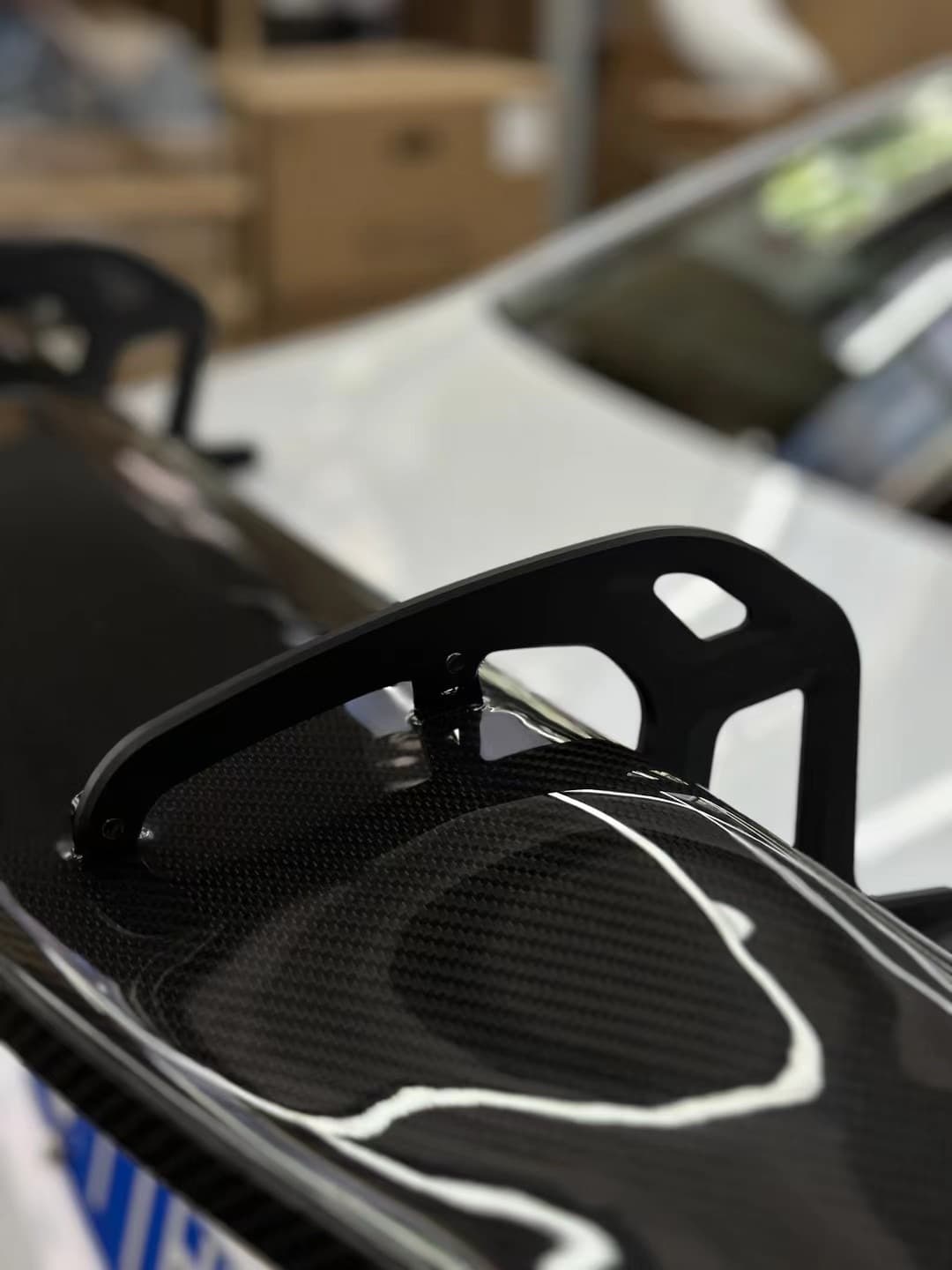 BMW G87 M2/G80 M3/G82 M4 AK Style Dry Carbon GT Wing - styling view