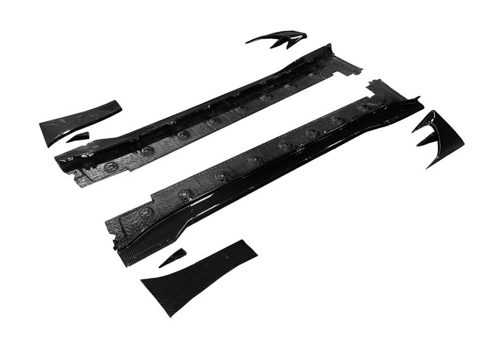 Porsche 911 992.1 Ghost Style Dry Carbon Parts - styling reference for Side Skirts