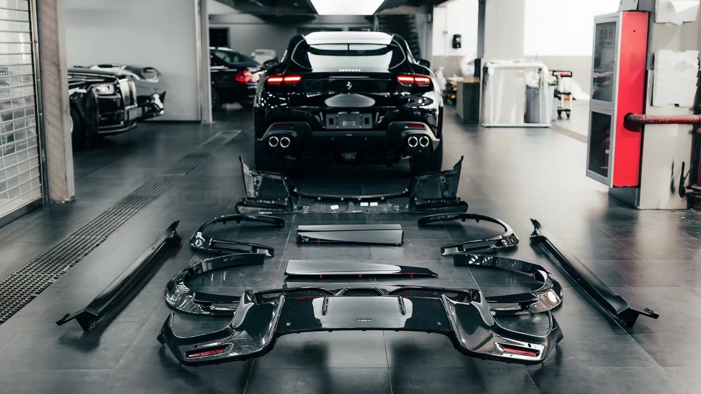 Ferrari Purosangue OEM Style Dry Carbon Parts - styling view