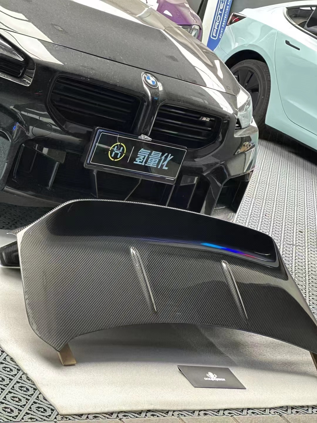 BMW G87 M2 Ocean Design CSL Style Dry Carbon Trunk Lid - styling view