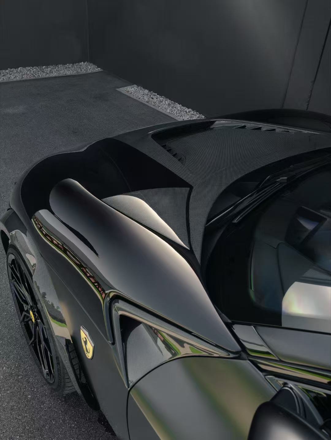 Ferrari Purosangue N Style Dry Carbon Parts - styling view