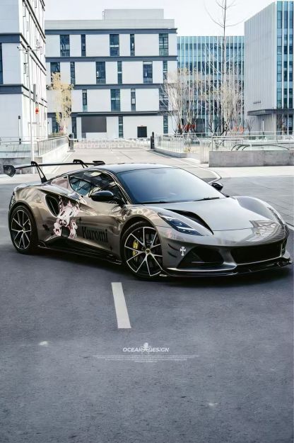 Lotus Emira X Style Dry Carbon GT Wing - styling view
