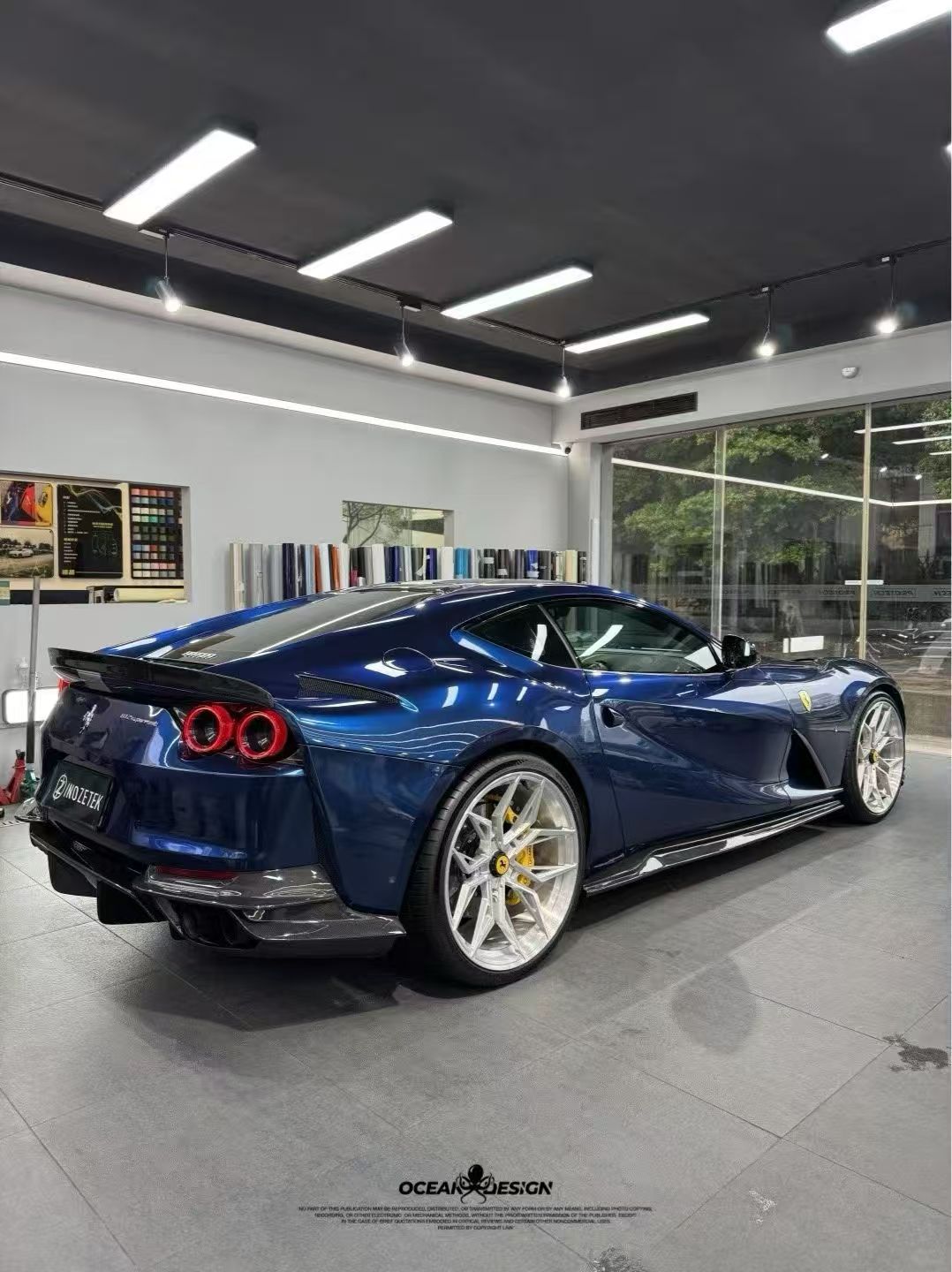 Ferrari 812 N Style Dry Carbon Parts - styling view