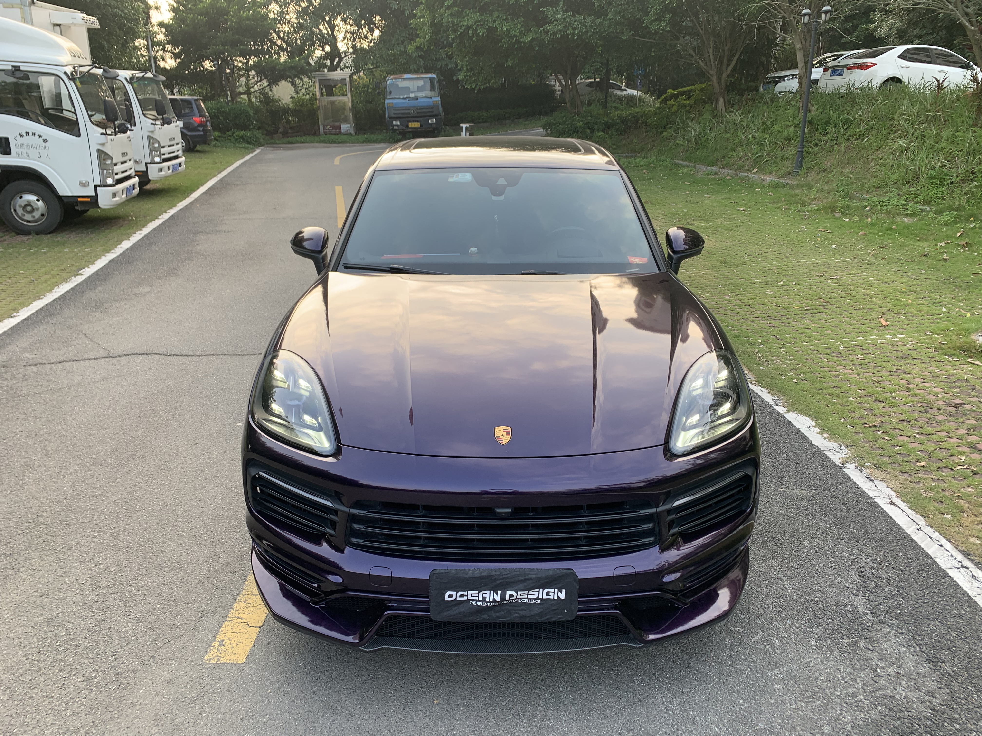 Porsche Cayenne OD Style Carbon Fiber Parts - styling view