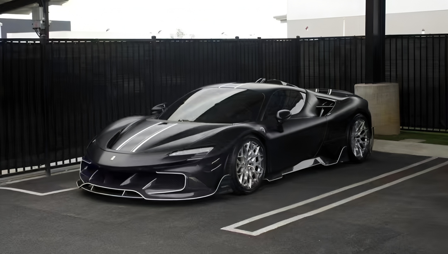 Ferrari SF90 M Style Dry Carbon Parts - styling view