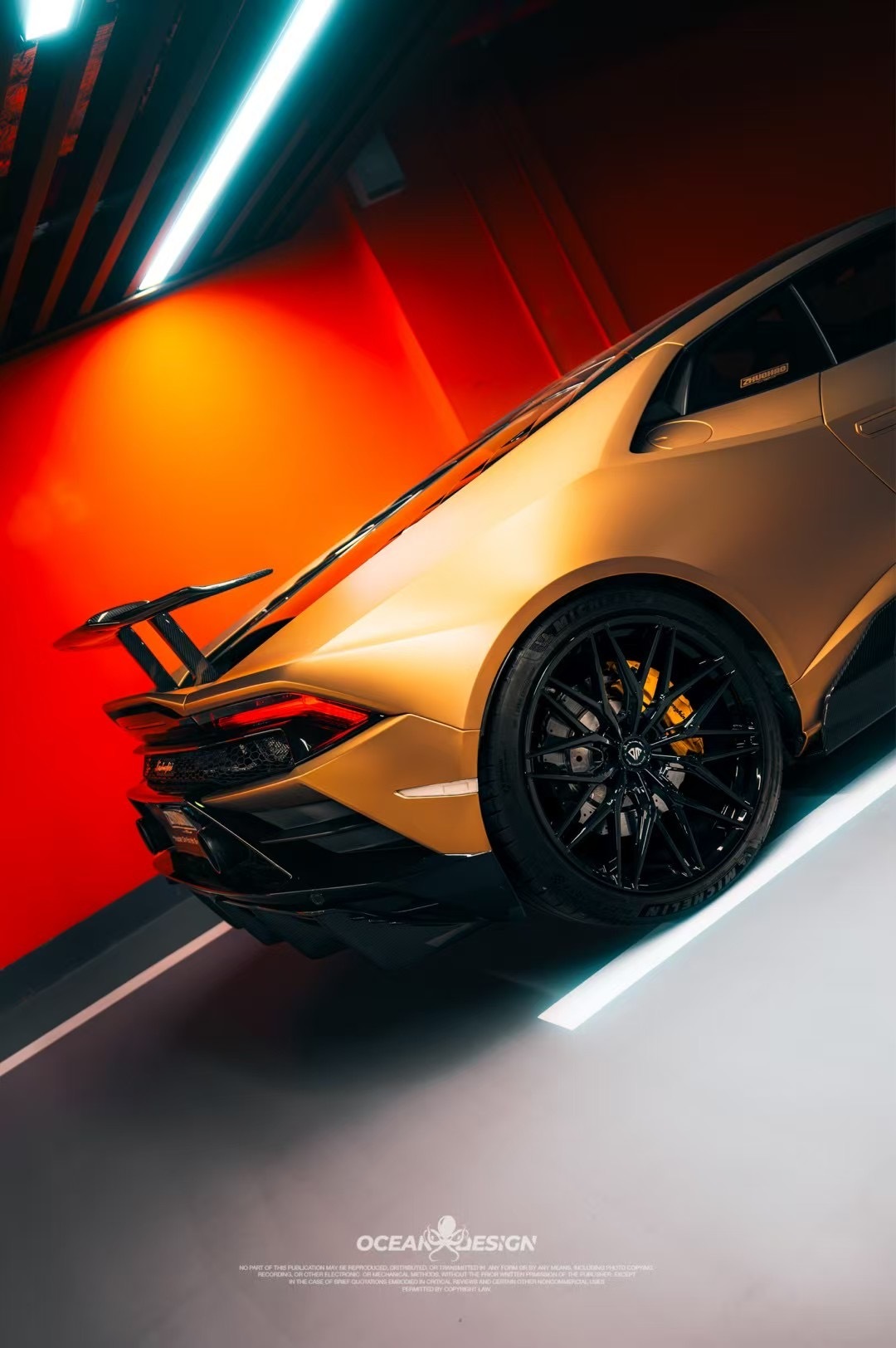 Lamborghini Huracan EVO AWD N Style Dry Carbon Parts - styling view
