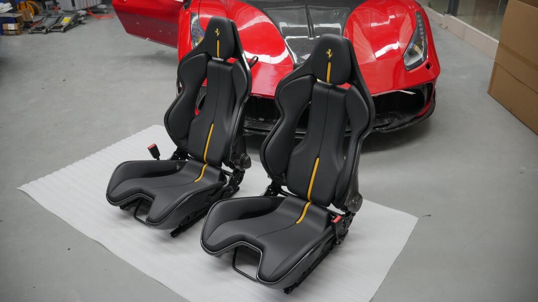Ferrari 296 / SF90 Style Dry Carbon Bucket Seat - styling view