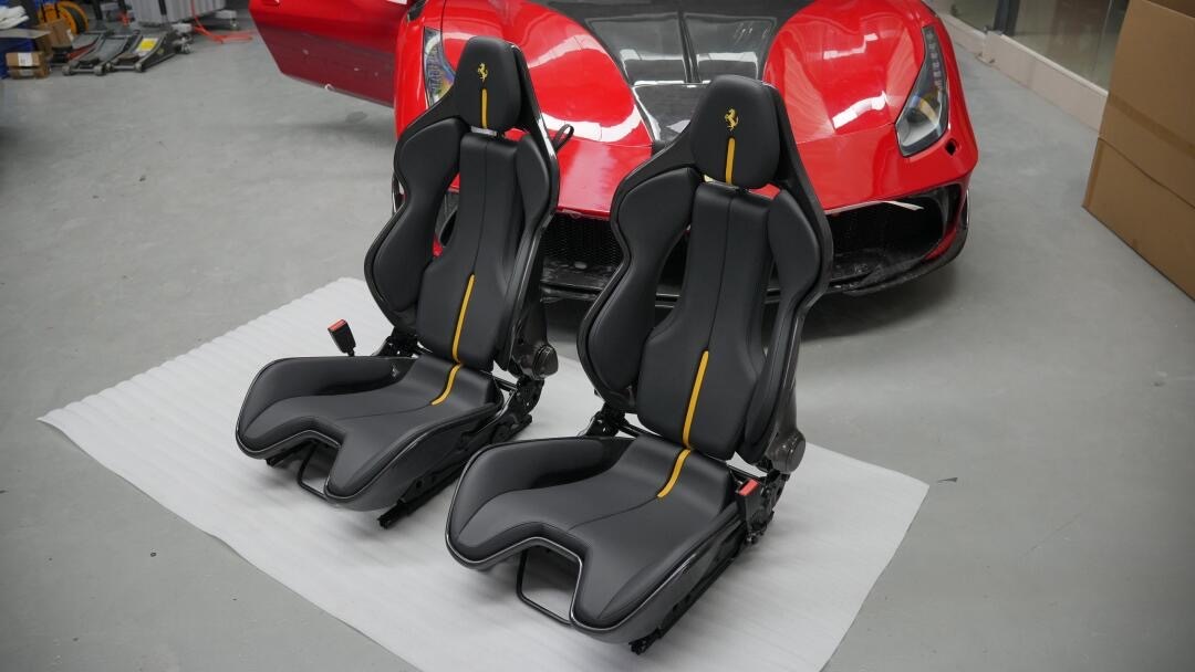 Ferrari 296 / SF90 Style Dry Carbon Bucket Seat - styling view