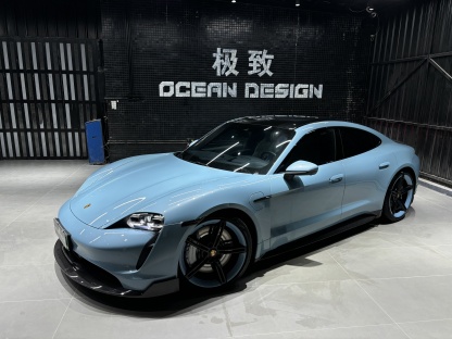 Porsche Taycan Ocean Design OD Style Dry Carbon Parts - styling view