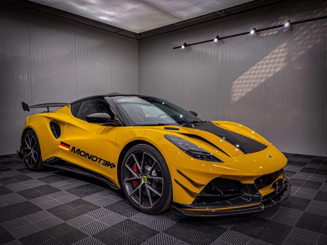 Lotus Emira Monotek Style Dry Carbon Parts - styling view