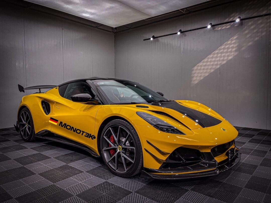 Lotus Emira Monotek Style Dry Carbon Parts - styling view