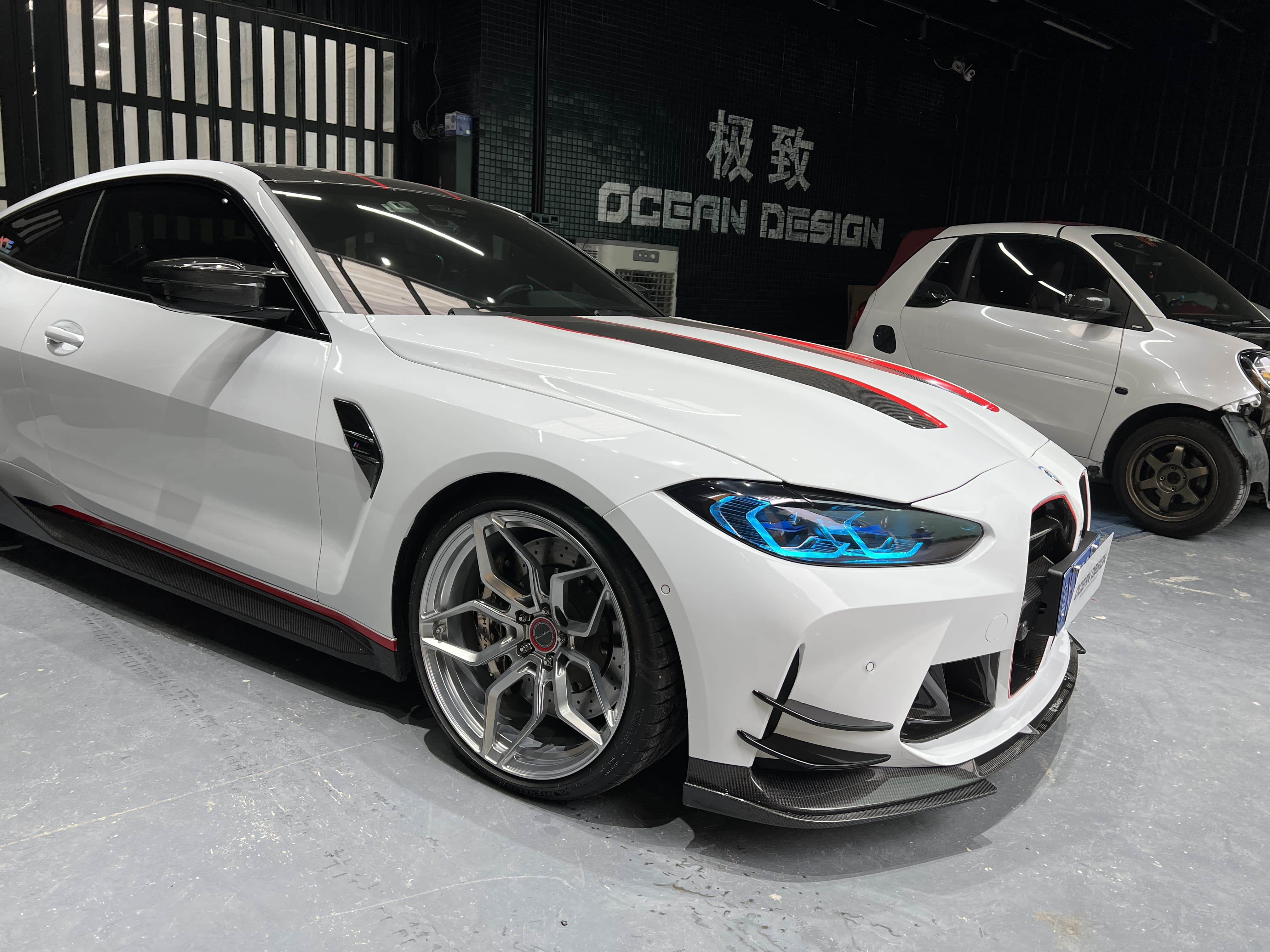 BMW G80 M3/G82 M4 CSL Style Dry Carbon Parts - styling view