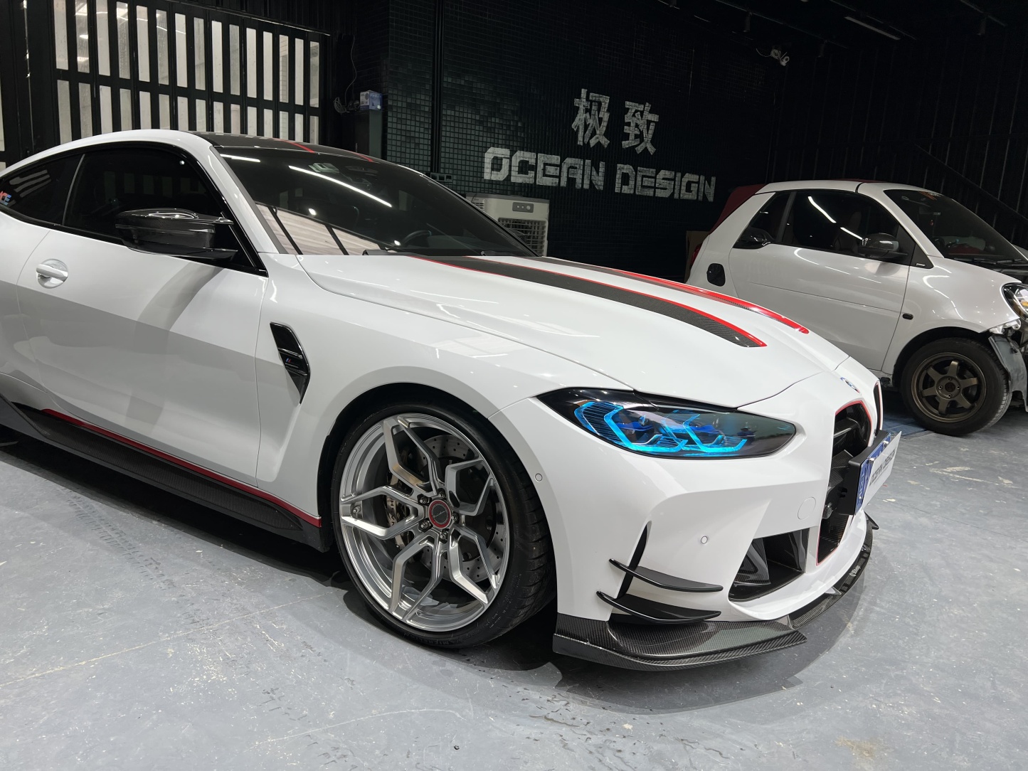 BMW G80 M3/G82 M4 CSL Style Dry Carbon Parts - styling view