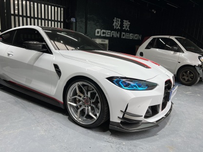 BMW G80 M3/G82 M4 CSL Style Dry Carbon Parts - styling view