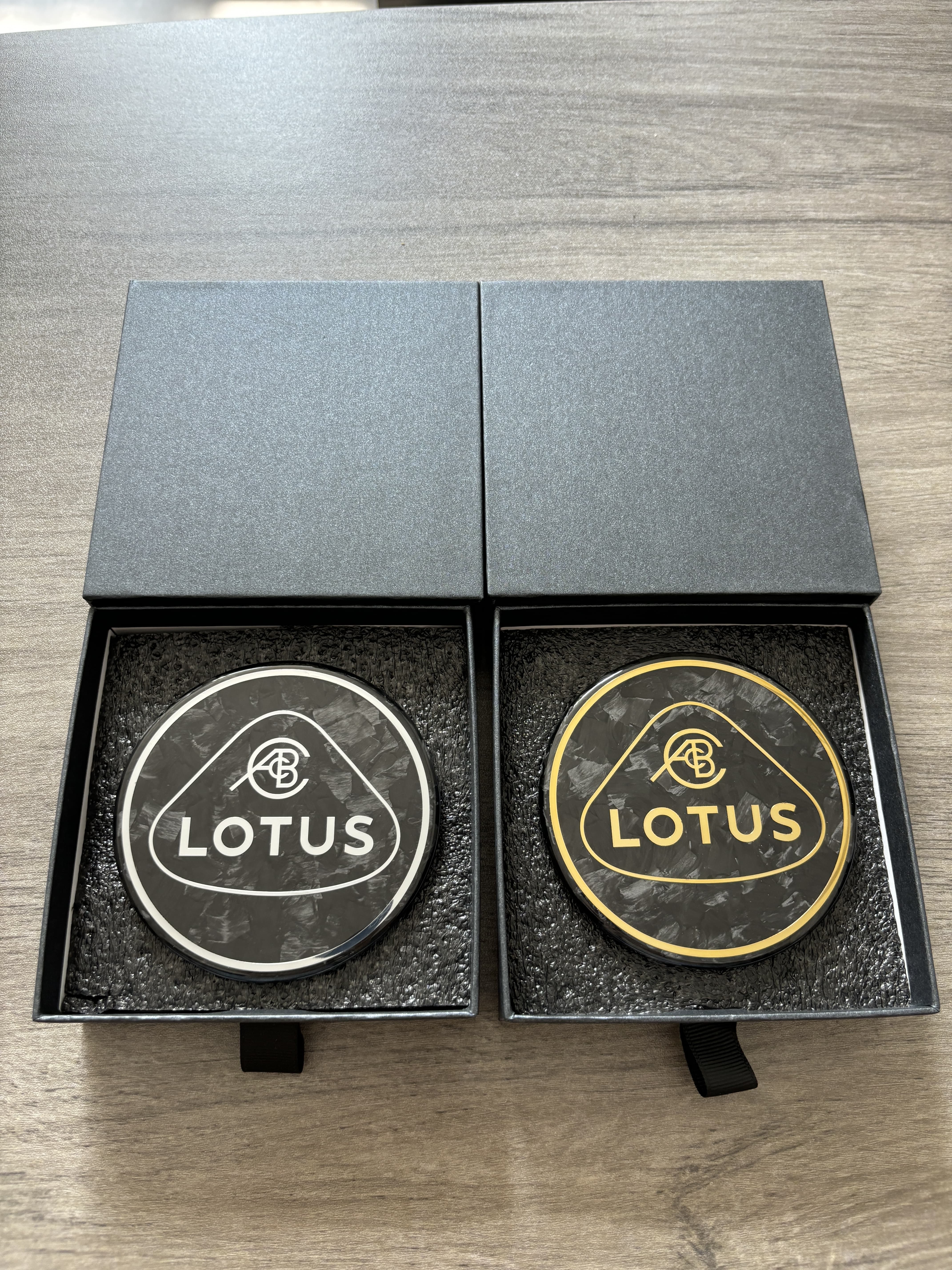 Lotus Emira/Eletre/Emeya Marble-Pattern Dry Carbon Badges - styling reference for Emeya