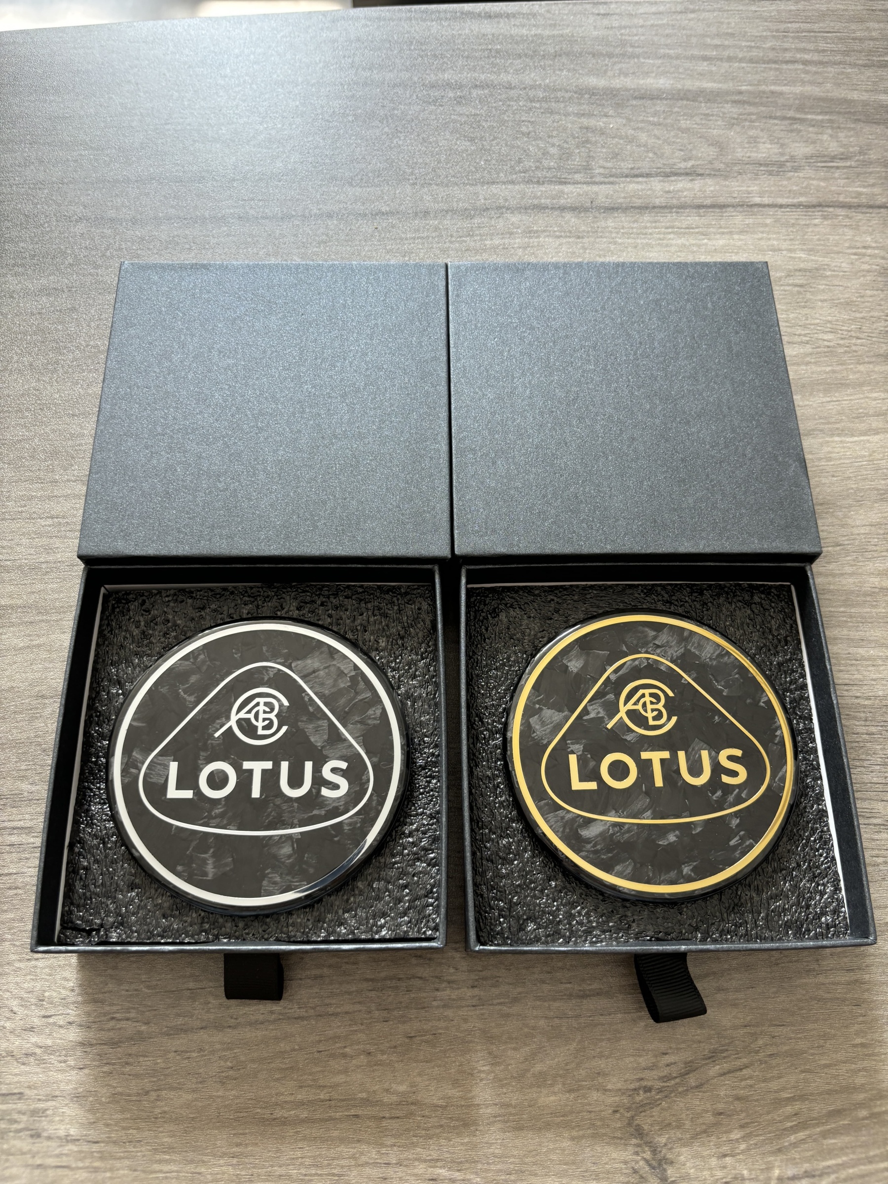 Lotus Emira/Eletre/Emeya Marble-Pattern Dry Carbon Badges - styling reference for Emeya