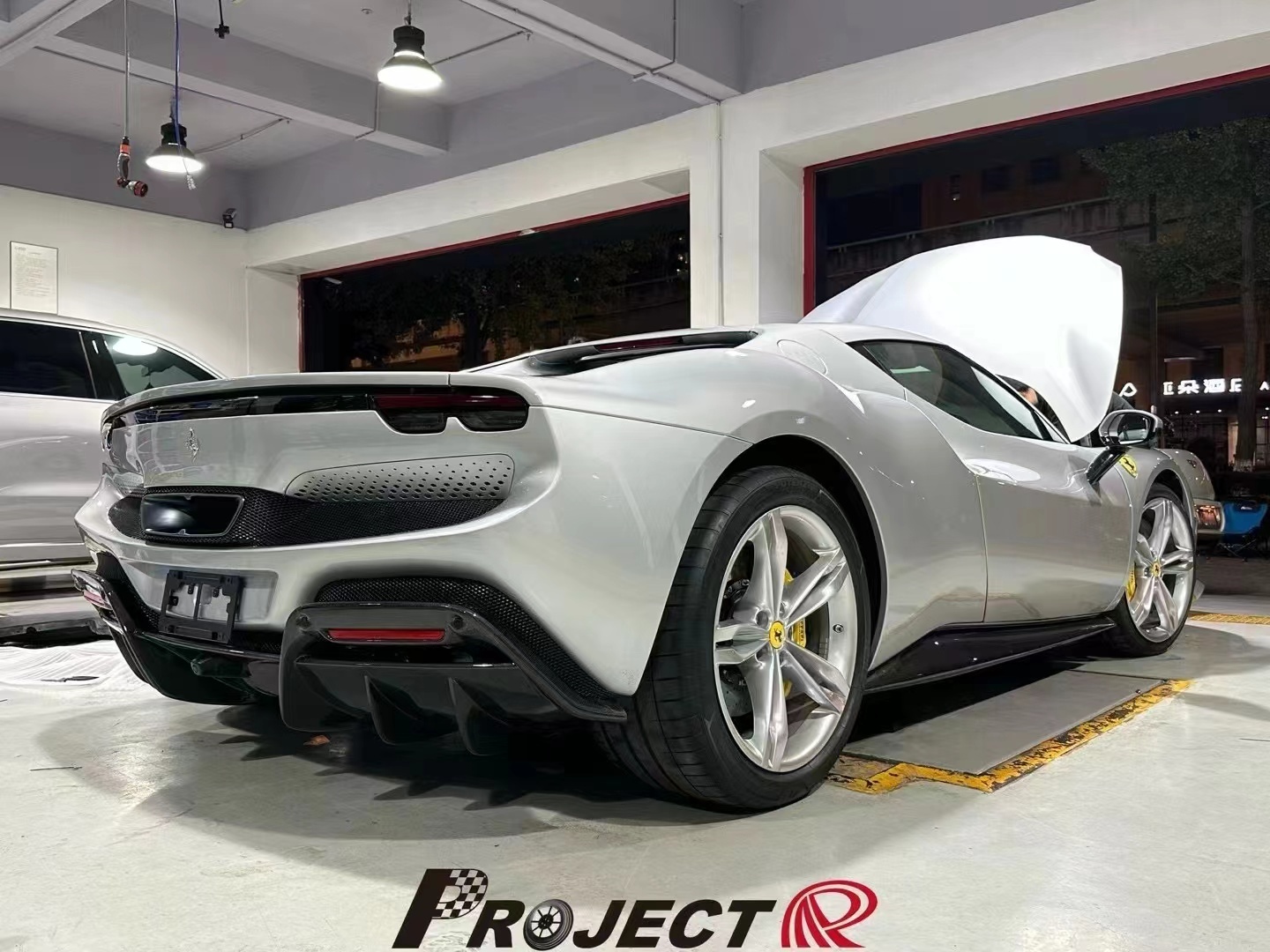 Ferrari 296 OEM Style Dry Carbon Parts - styling view