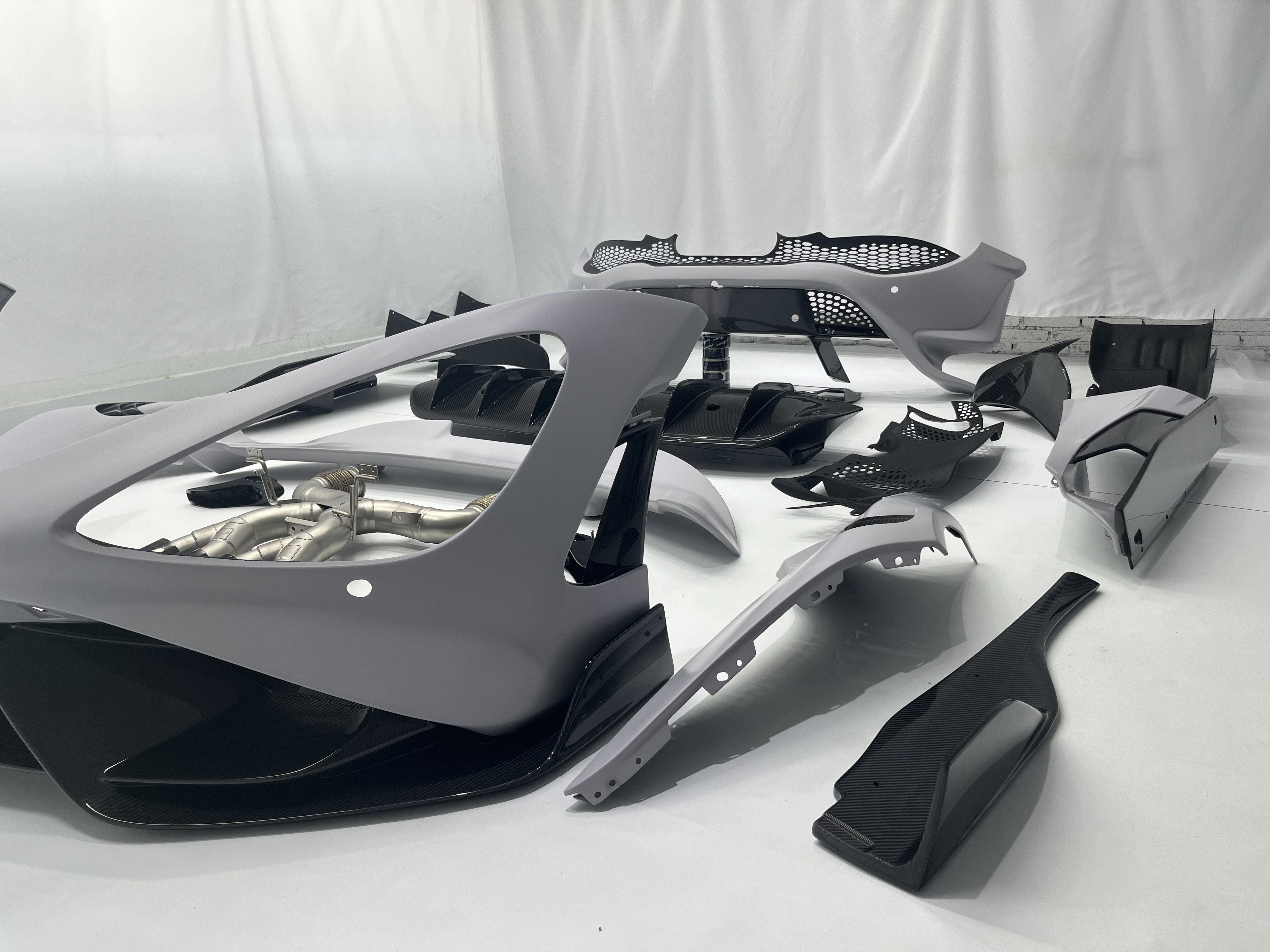 McLaren 720S to 765LT Style Dry Carbon Conversion Kit - styling view