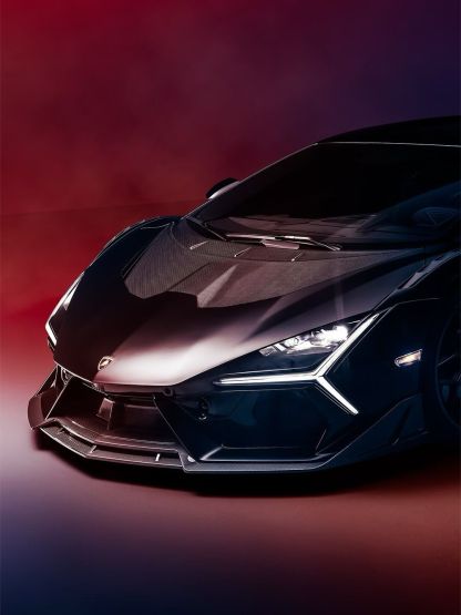 Lamborghini Revuelto R Style Dry Carbon Parts - styling view