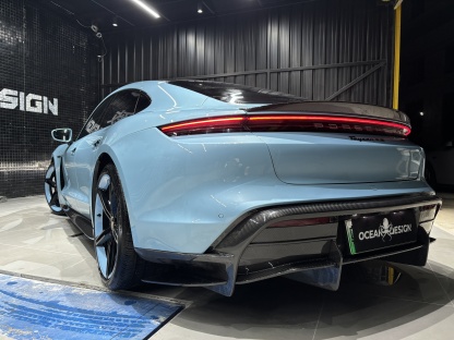 Porsche Taycan Ocean Design OD Style Dry Carbon Parts - styling view