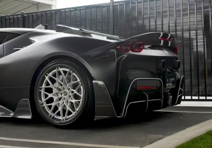Ferrari SF90 M Style Dry Carbon Parts - styling view