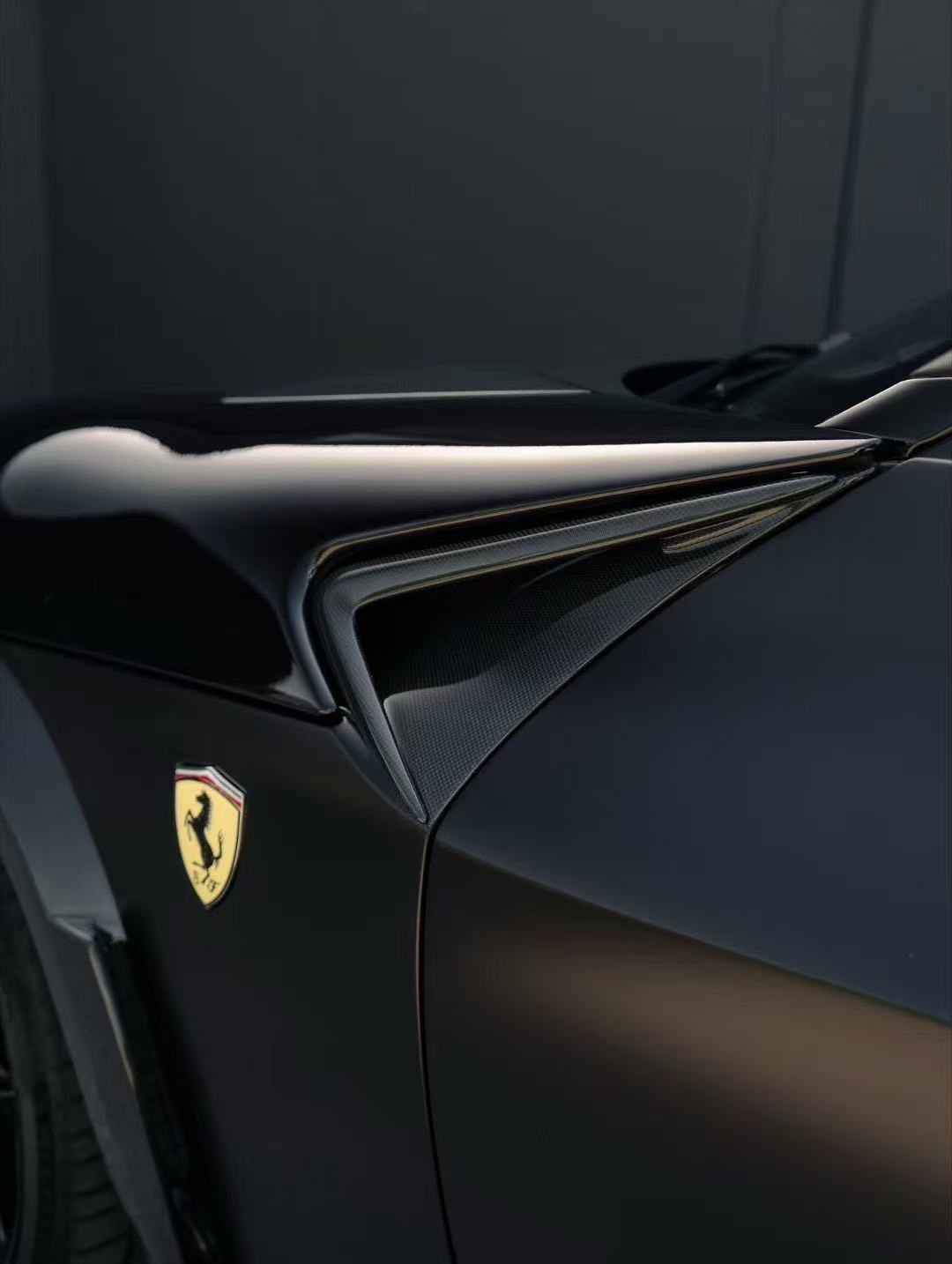 Ferrari Purosangue N Style Dry Carbon Parts - styling reference for Fender Trim Panels