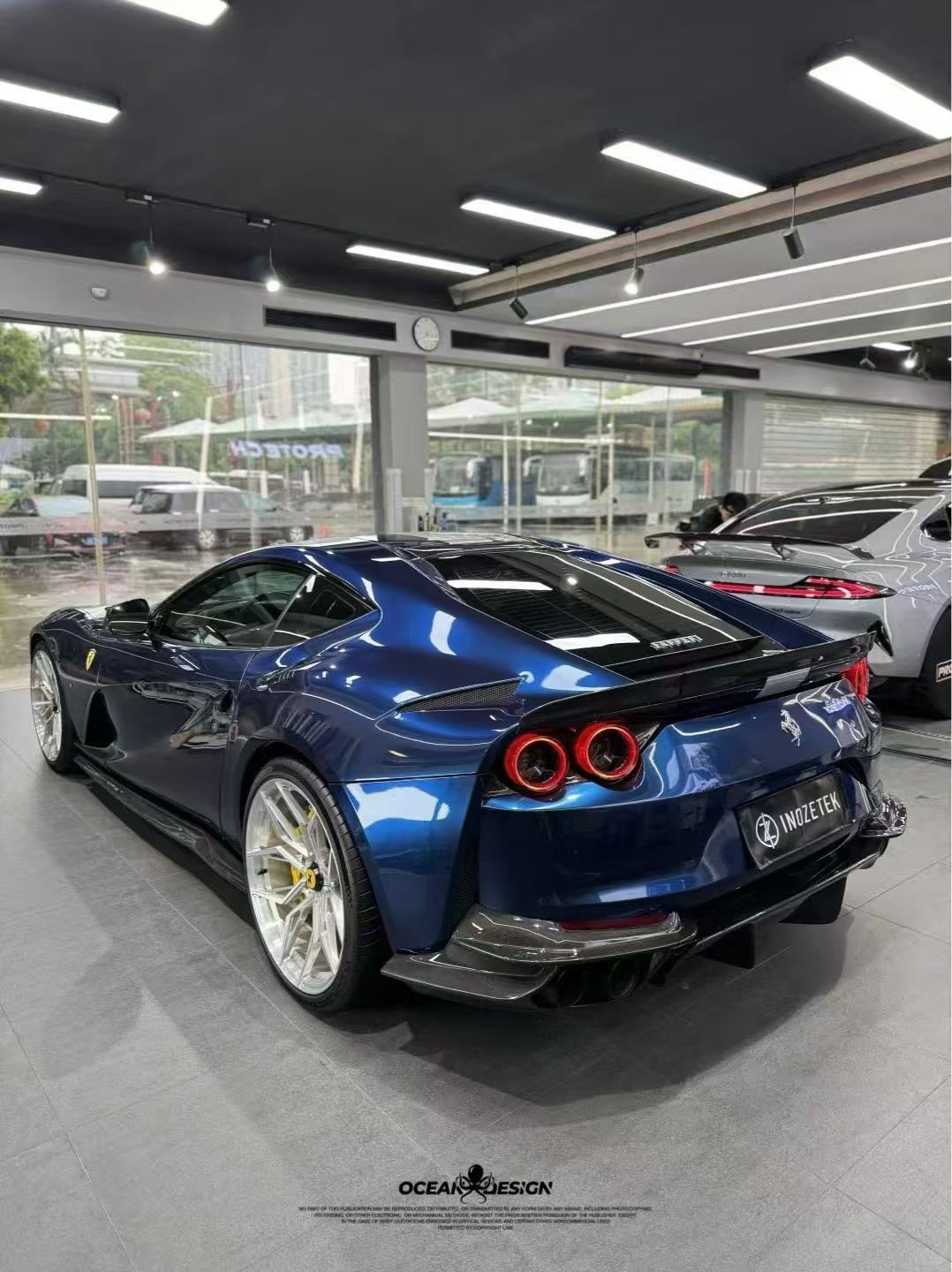 Ferrari 812 N Style Dry Carbon Parts - styling view