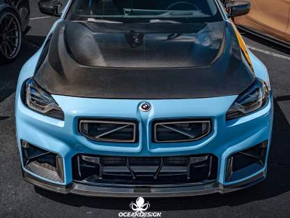 2023-2025 BMW G87 M2 AP Style Dry Carbon Fiber Lower Front Lip Spoiler