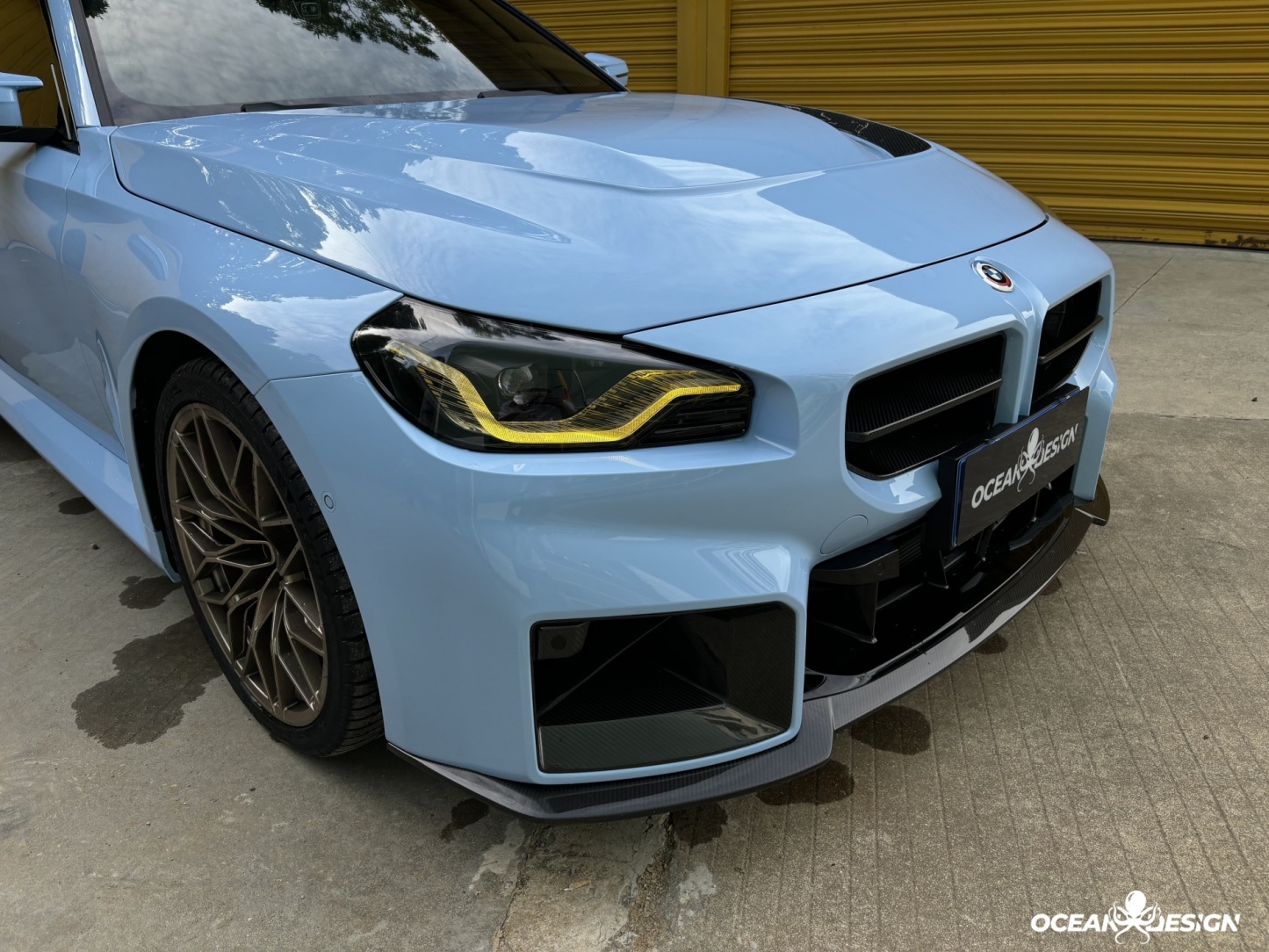 2023-2025 BMW G87 M2 AP Style Dry Carbon Fiber Upper Front Lip Spoiler