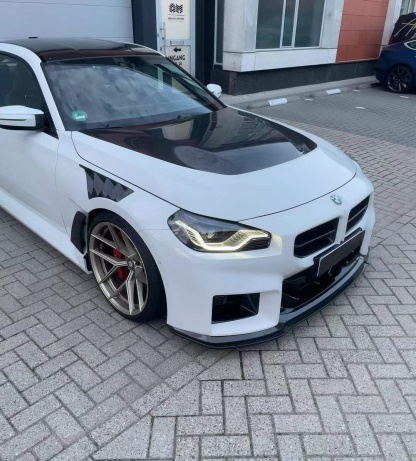 2023-2025 BMW G87 M2 AP Style Dry Carbon Fiber Lower Front Lip Spoiler