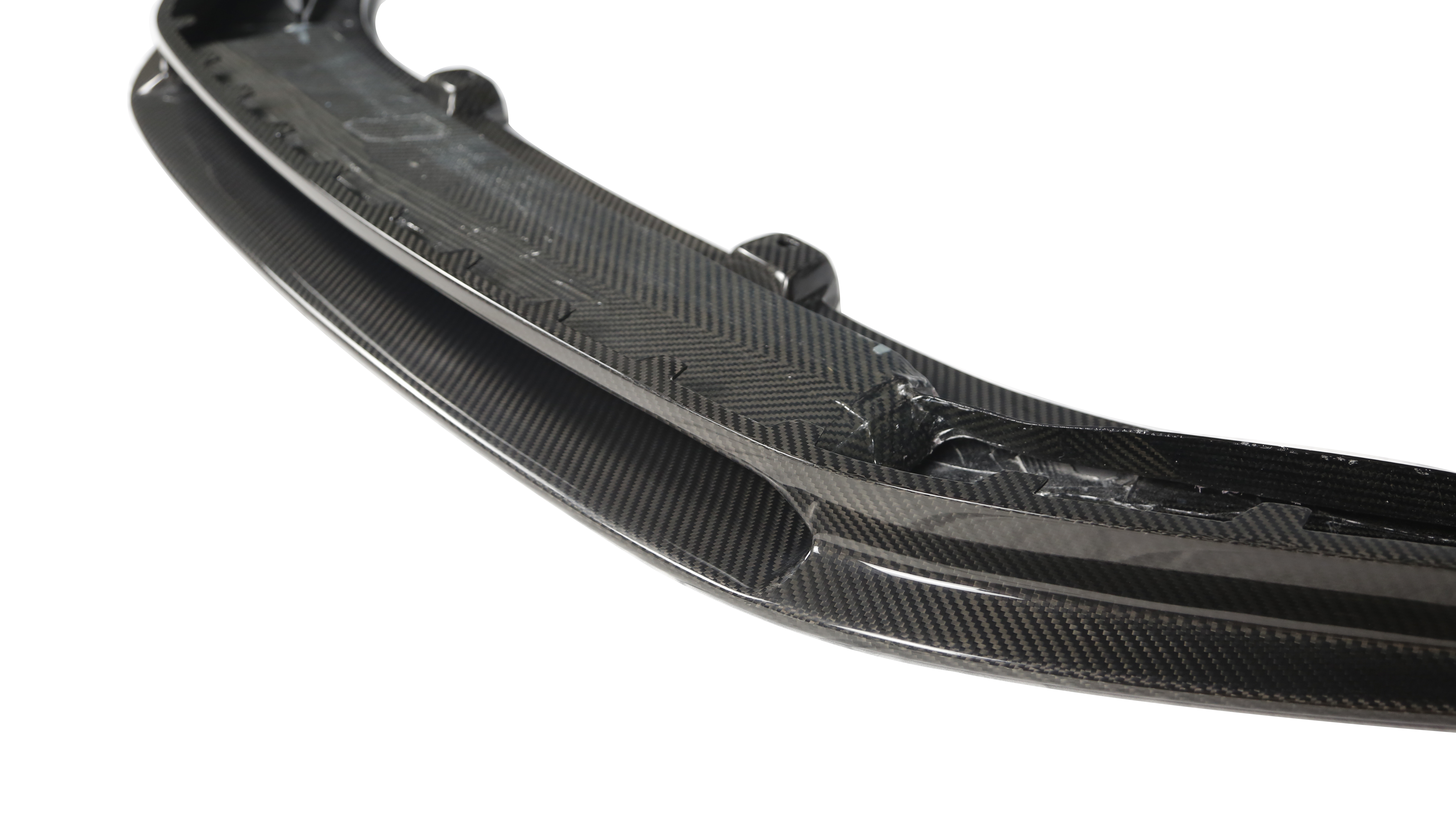 2021–2023 Audi R8 Coupe V Style Front Lip Splitter Dry Carbon Fiber