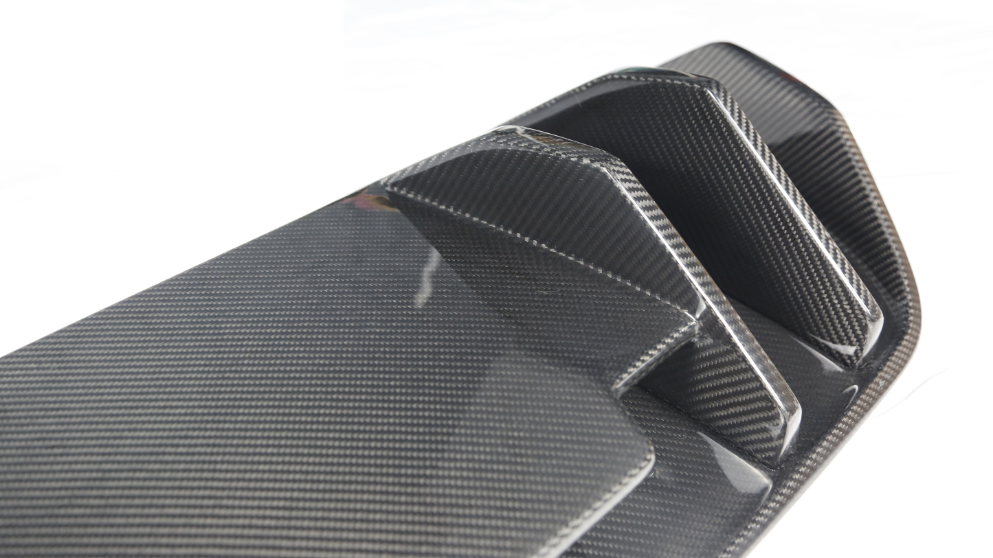2021–2023 Audi R8 Coupe V Style Rear Diffuser Dry Carbon Fiber