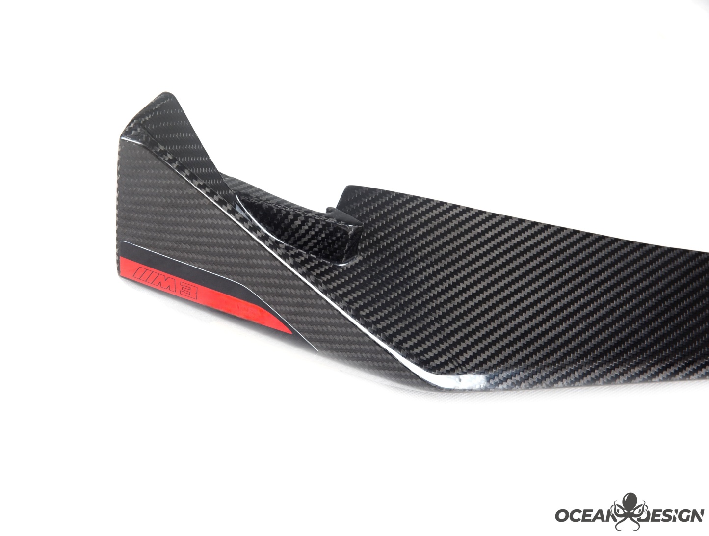 2021–2025 BMW M3 (G80) / M4 (G82) CSL Style Front Lip Splitter– Dry Carbon Fiber