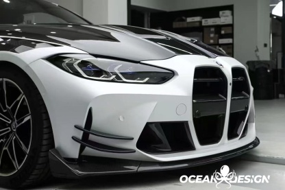 2021–2025 BMW M3 (G80) / M4 (G82) CSL Style Front Lip Splitter– Dry Carbon Fiber