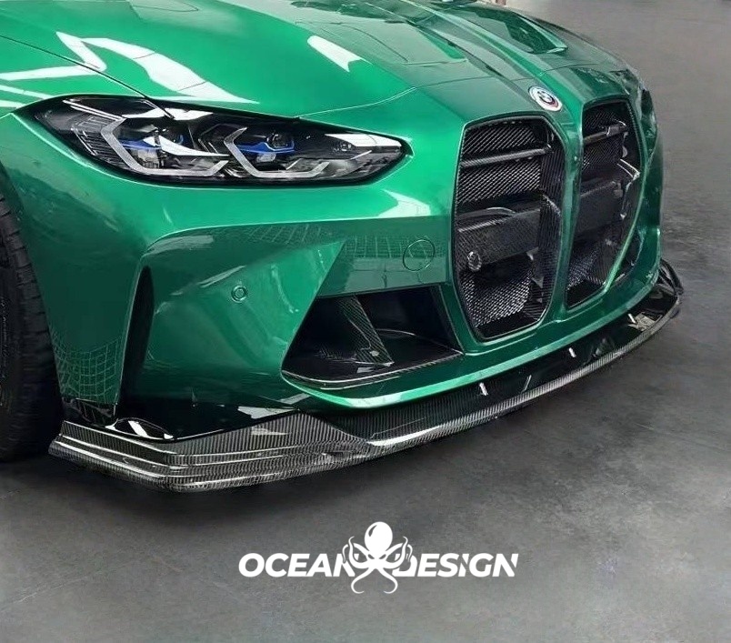 2021-2025 BMW M3 (G80) / M4 (G82) MT-Style Dry Carbon Front Lip Splitter