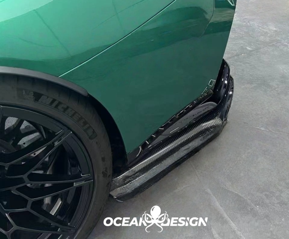 2021–2025 BMW M3 (G80) / M4 (G82) MT Style Dry Carbon Rear Diffuser Protectors
