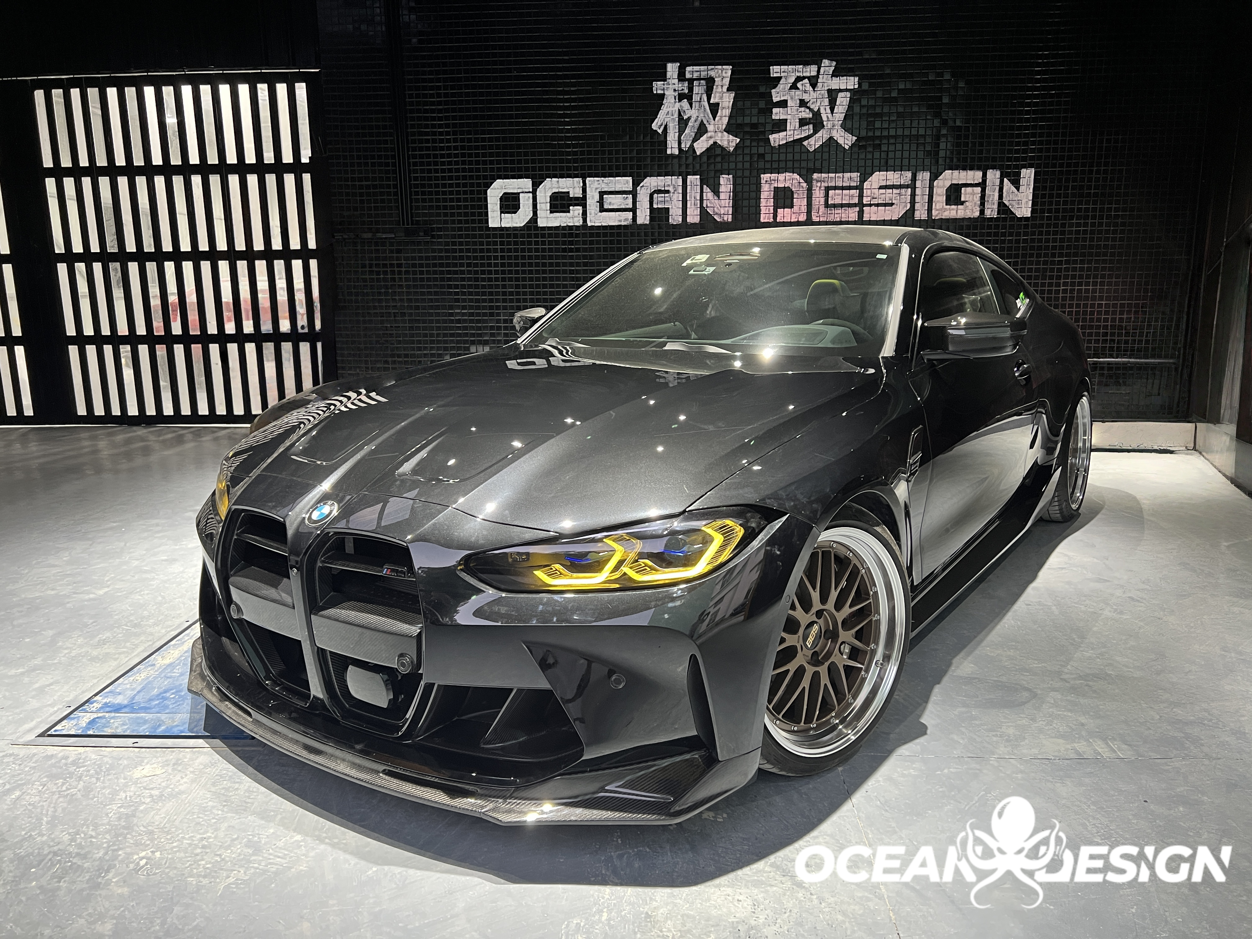 2021-UP BMW M3 G80 M4 G82 V-Style Dry Carbon Fiber Splitter Front Lip 
