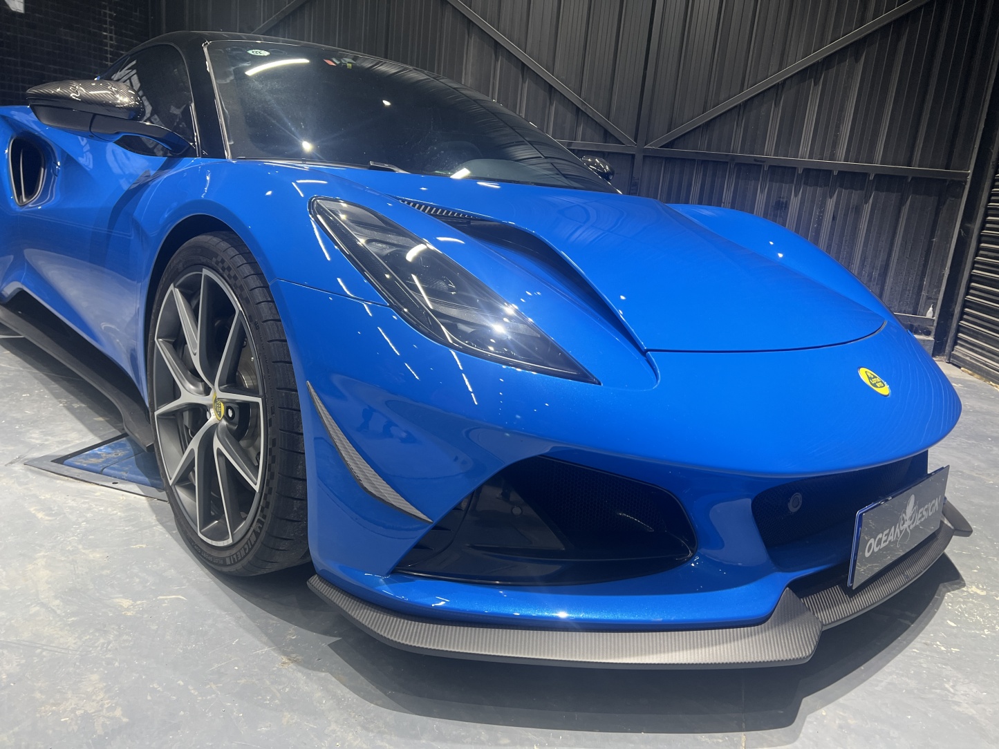 Lotus Emira  2021-2024 Dry Carbon Fiber Splitter Front Lip Ocean Design Original Series
