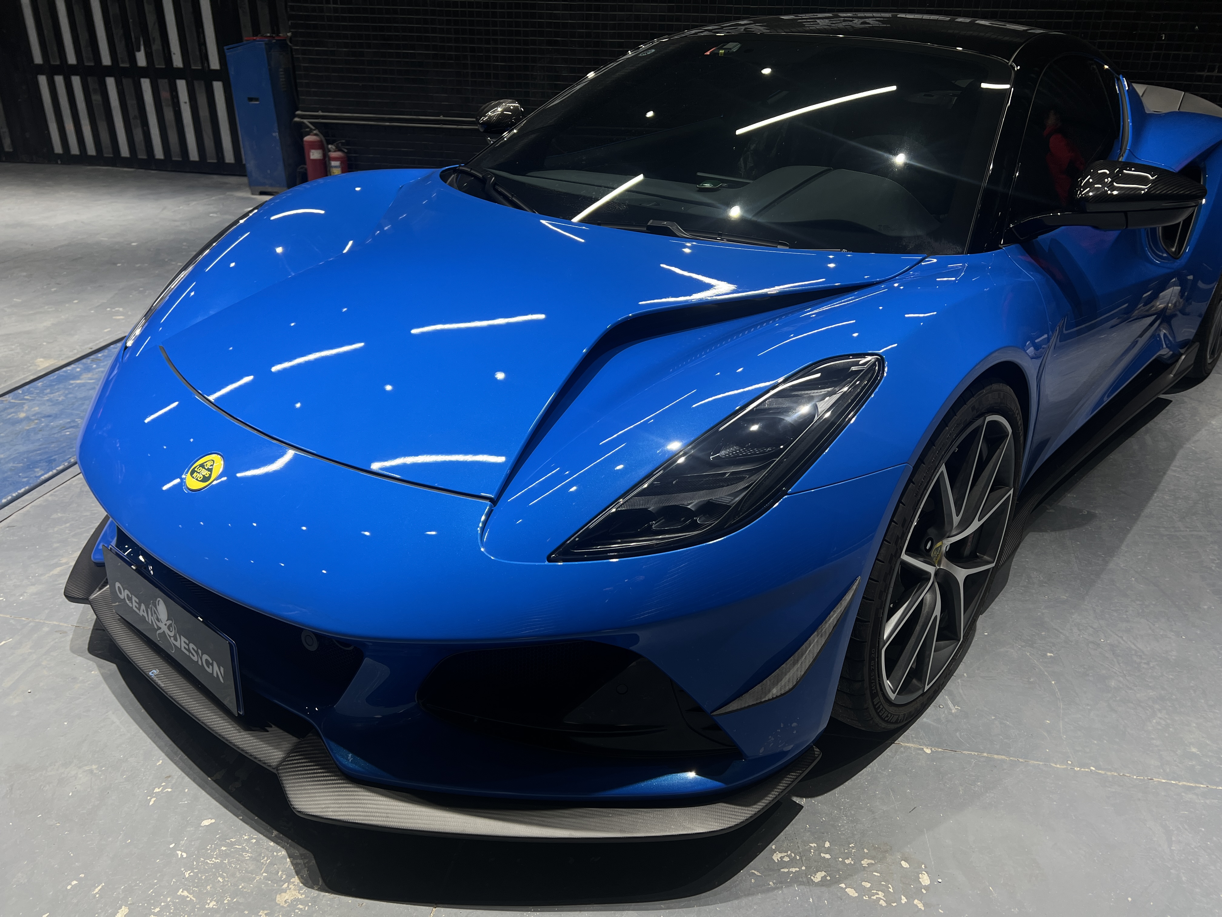 Lotus Emira  2021-2024 Dry Carbon Fiber Splitter Front Lip Ocean Design Original Series
