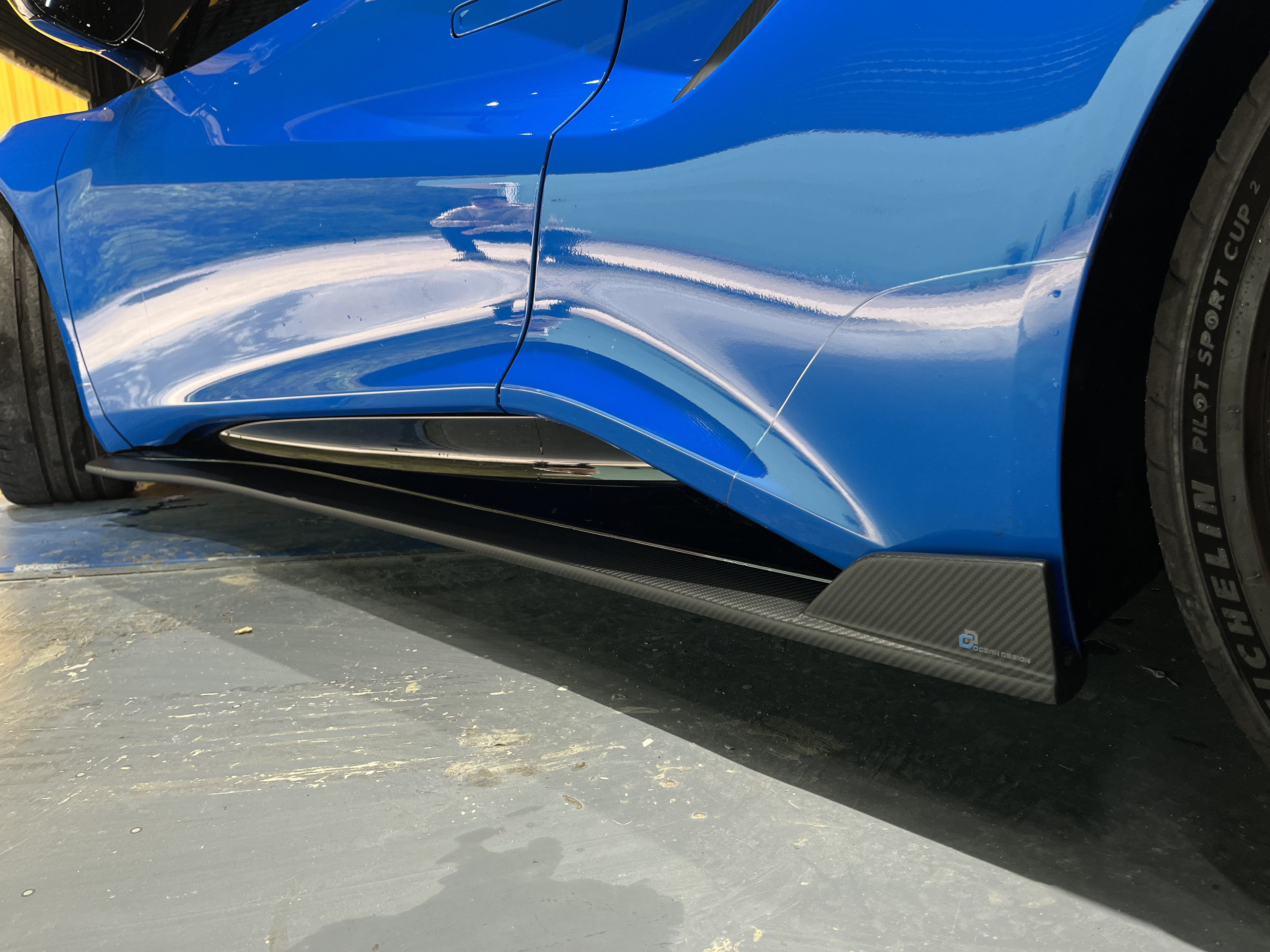 Lotus Emira 2021-2024 Dry Carbon Fiber Side Skirts Ocean Design Original Series
