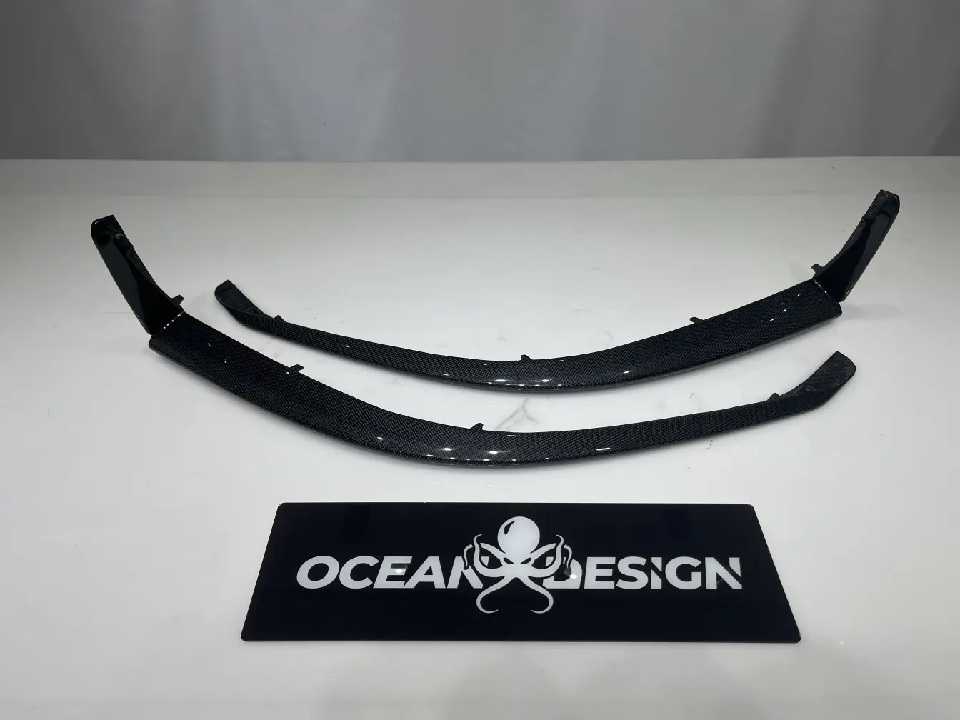 2022- Up Ferrari 296 GTB & GTS Type F171 Front Bumper Protectors Dry Carbon Fiber OEM Series Bodykit
