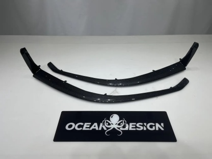 2022- Up Ferrari 296 GTB & GTS Type F171 Front Bumper Protectors Dry Carbon Fiber OEM Series Bodykit